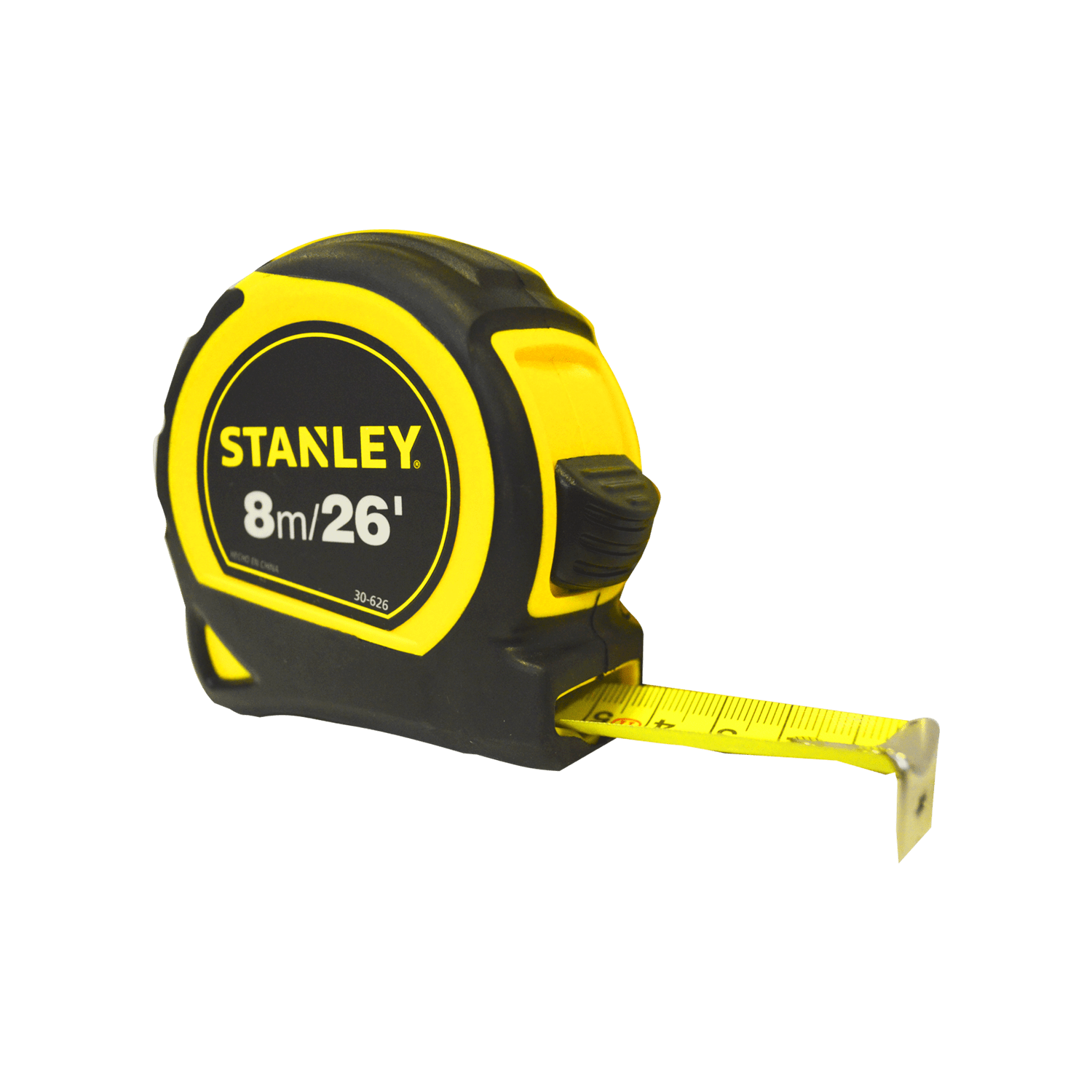 Flexómetro Global Plus Stanley 30-626m color Amarillo 8 Metros