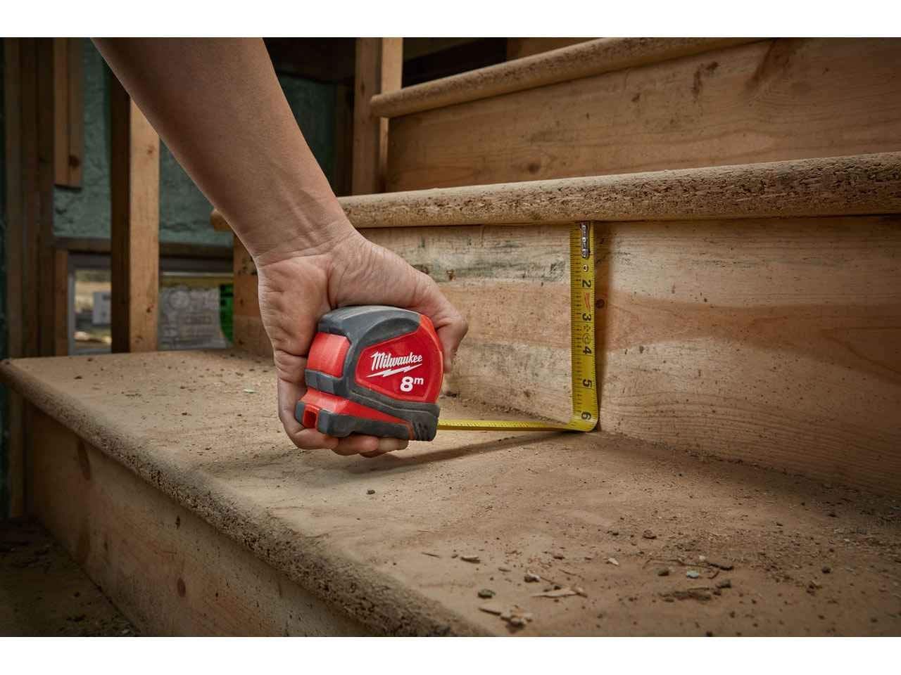 Foto 7 pulgar | Cinta Métrica Milwaukee 4932459594 Pro Compact Metric 8 m - Venta Internacional