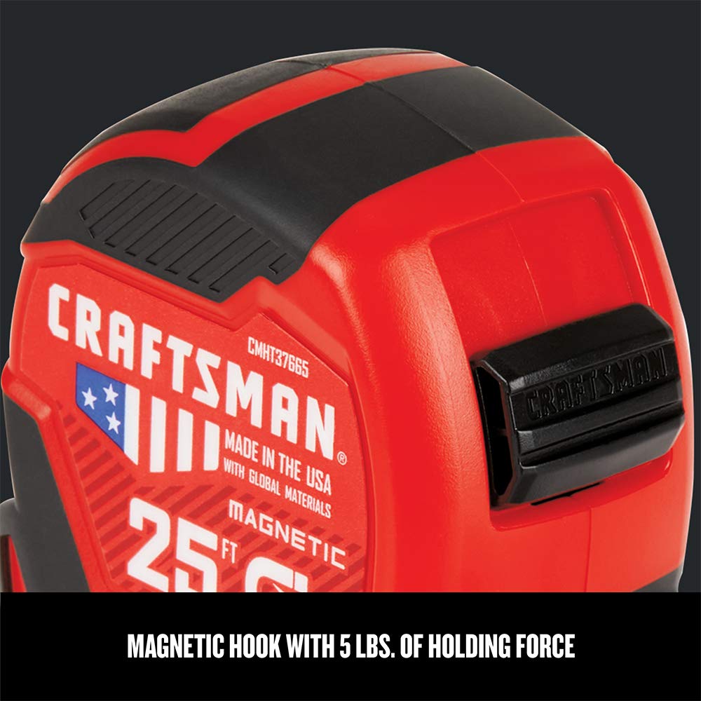 Foto 7 pulgar | Cinta Métrica Craftsman Proreach De 25 Pies/7,6 M Con Gancho Magnético - Venta Internacional.