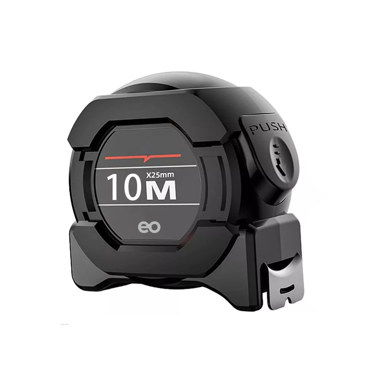 Cinta Métrica Fluxómetro Regla Retráctil Fluorescente 10m Eo Safe Imports Esi-11816-1 Negro
