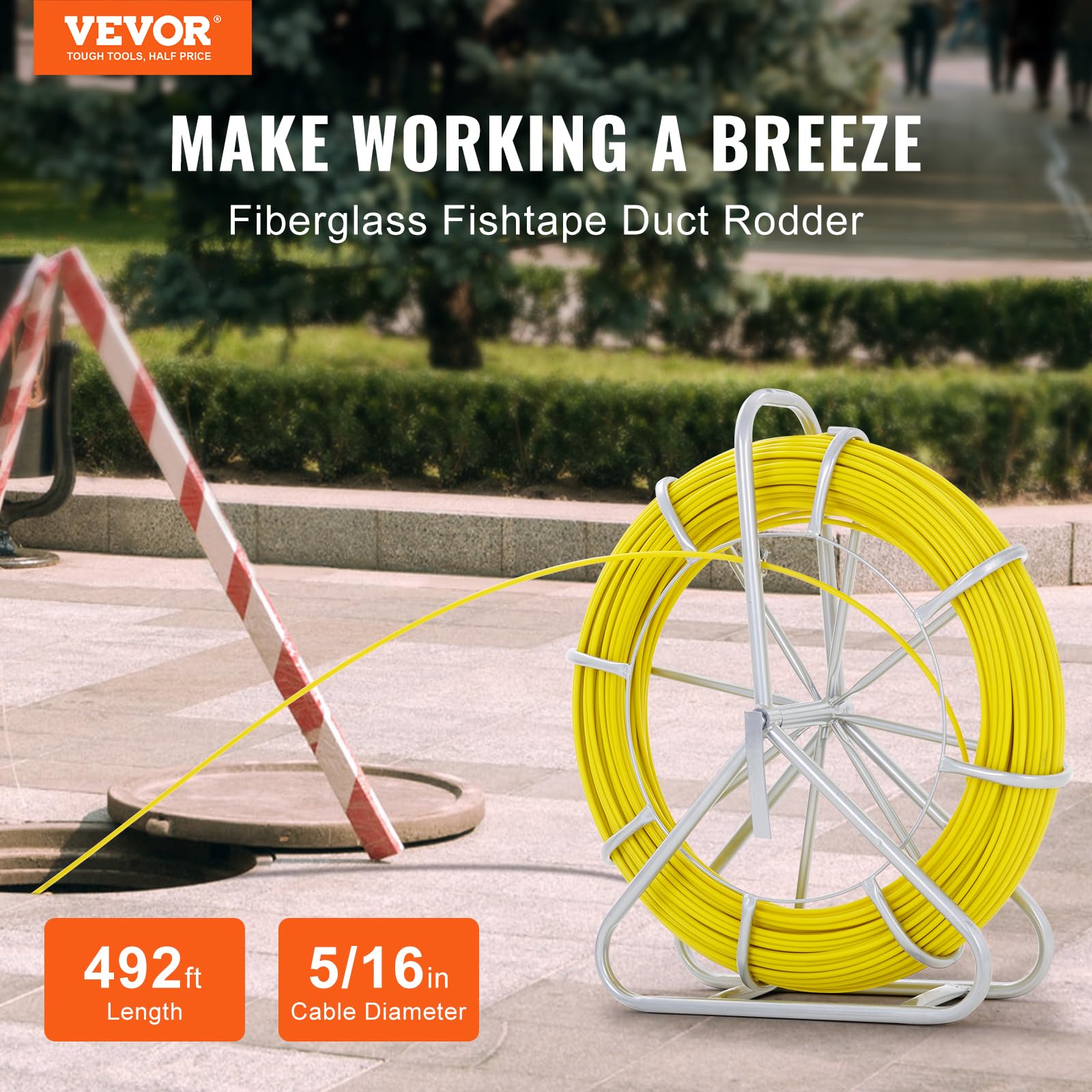 Foto 2 | Cinta Adhesiva De Fibra De Vidrio Vevor, 8 Mm X 150 M, Eléctrica, 150 M - Venta Internacional.