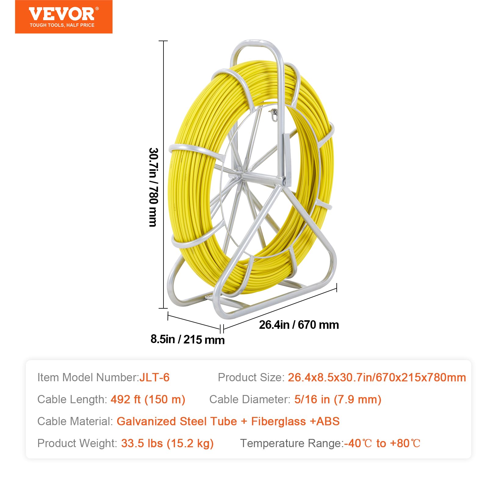 Foto 8 pulgar | Cinta Adhesiva De Fibra De Vidrio Vevor, 8 Mm X 150 M, Eléctrica, 150 M - Venta Internacional.