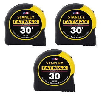 Foto 1 | Cinta Métrica Stanley Tools Fatmax, 30 M X 3,2 Cm, Juego De 3 - Venta Internacional.