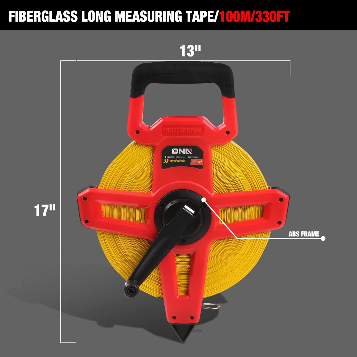 Foto 6 pulgar | Cinta Métrica Dna Motoring Tools-00042 Contractor 100 M - Venta Internacional.