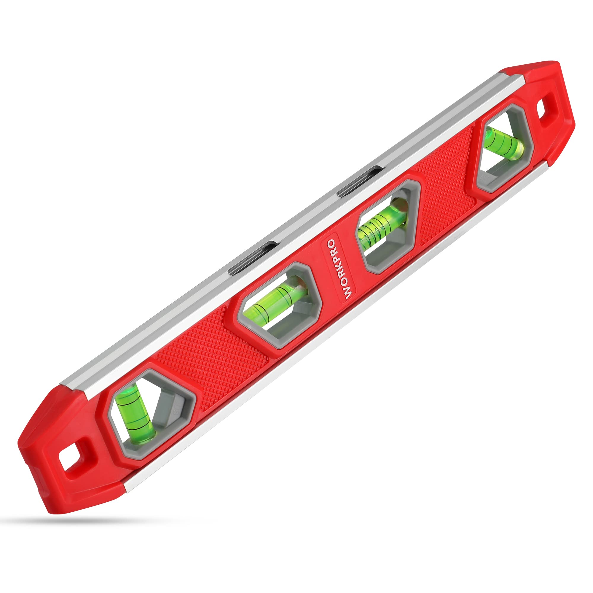 Foto 2 pulgar | Torpedo Level Workpro Magnético De 30 Cm Con 4 Frascos De Aluminio - Venta Internacional.