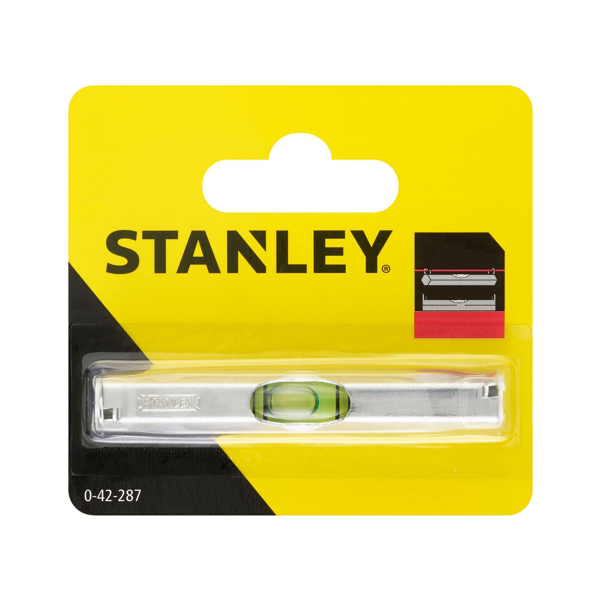 Foto 6 pulgar | Line Level Stanley 0-42-287 Cuerpo Metálico Ligero De 80 Mm - Venta Internacional.
