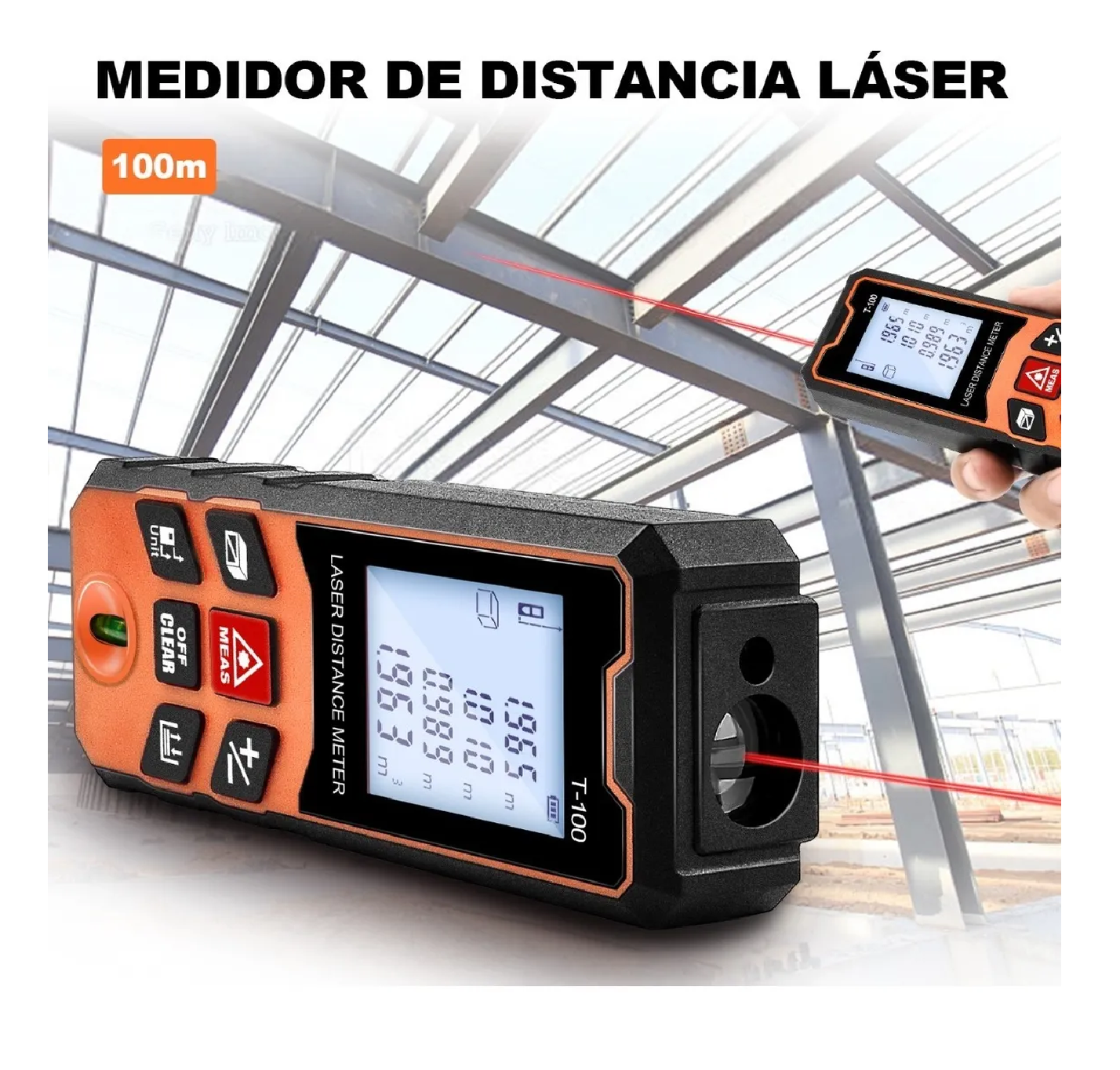 Foto 3 | Telemetro Medidor Laser Distanciómetro 100m Distancia