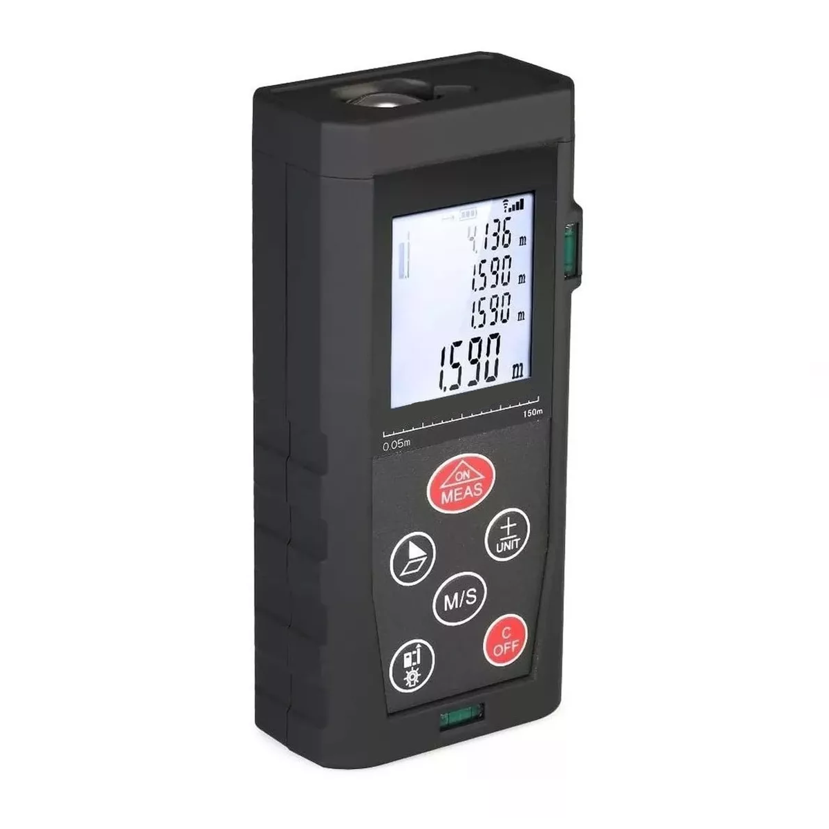 Telemetro Medidor Laser Distanciometro 150 M Eo Safe Imports Esi-5899 Negro