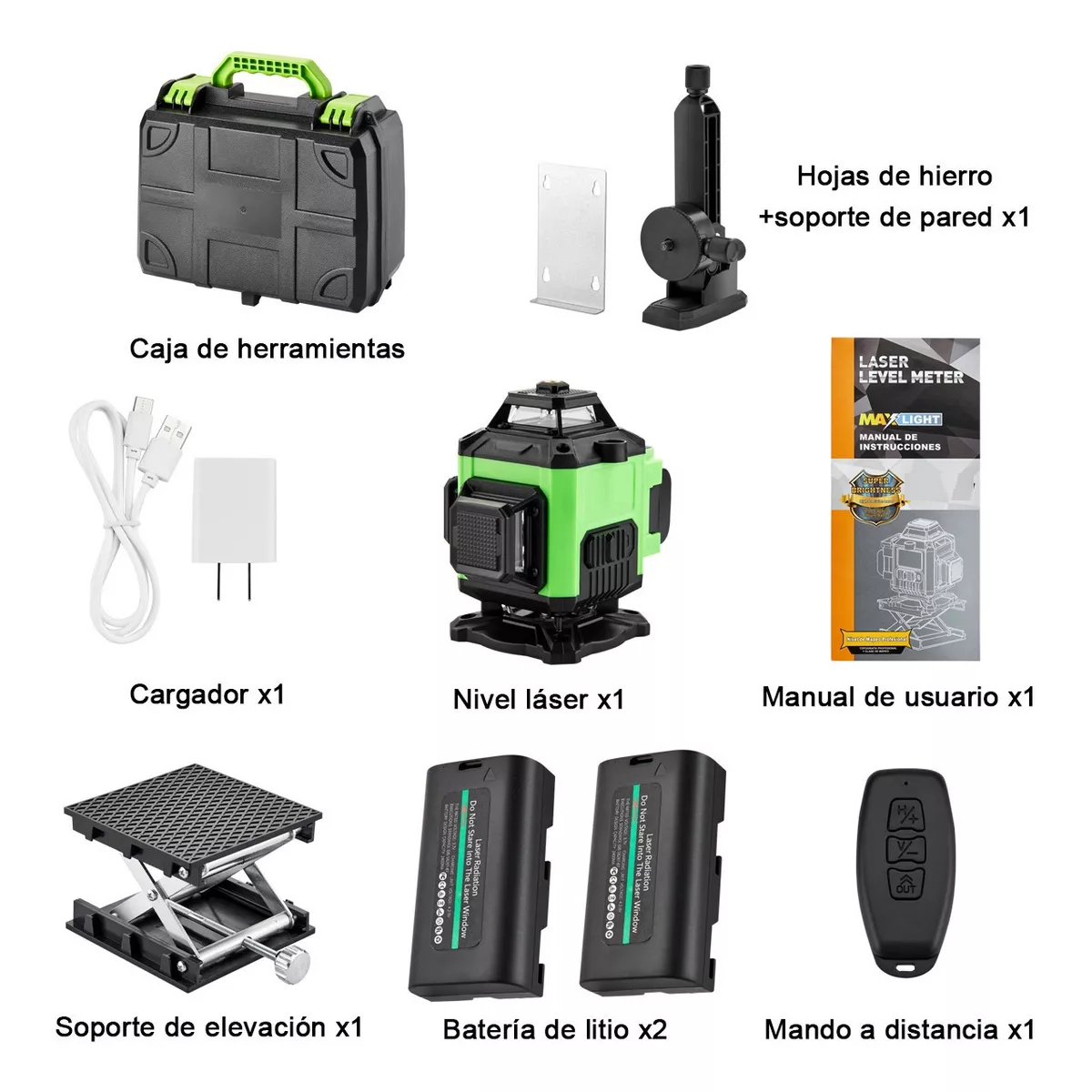 Foto 7 pulgar | Nivel Láser 4d Autonivelante C/16 Líneas Eo Safe Imports Esi-5900 Verde