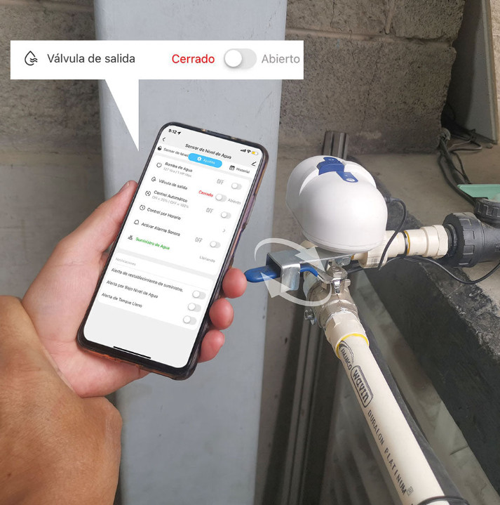 Foto 7 pulgar | Medidor De Nivel De Agua En Tinacos Y Cisternas Inteligente Iot-waterv