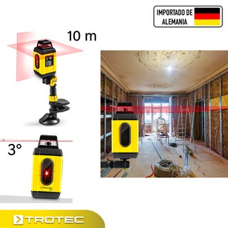 Foto 3 | Nivelador Láser Giratorio 360° Autonivelante con 3 Modos de Proyección Hasta 10m Trotec