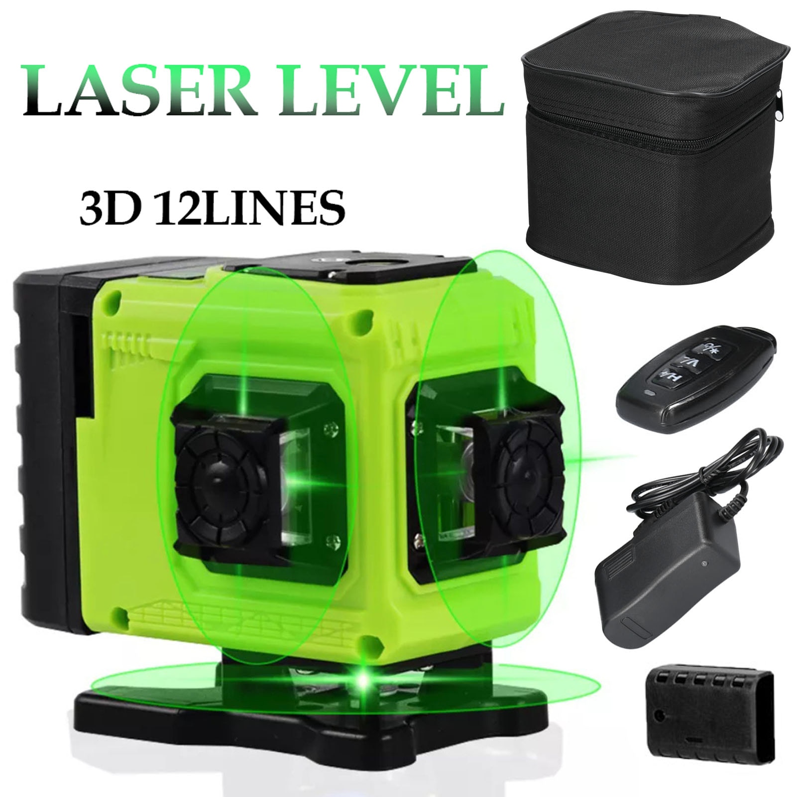 Foto 1 | Venta Internacional-láser Level 12, Líneas Verdes, Plomada Automática De 30 M