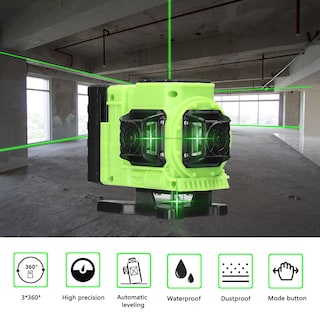 Foto 2 | Venta Internacional-láser Level 12, Líneas Verdes, Plomada Automática De 30 M
