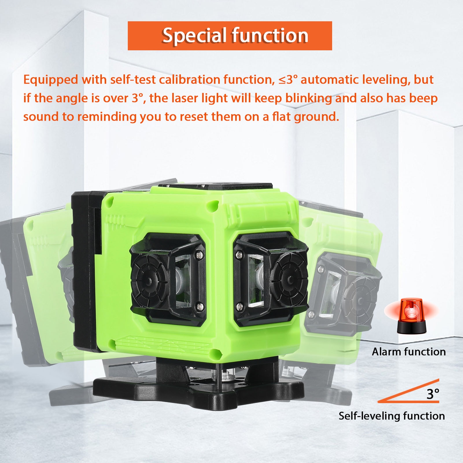 Foto 4 | Venta Internacional-láser Level 12, Líneas Verdes, Plomada Automática De 30 M