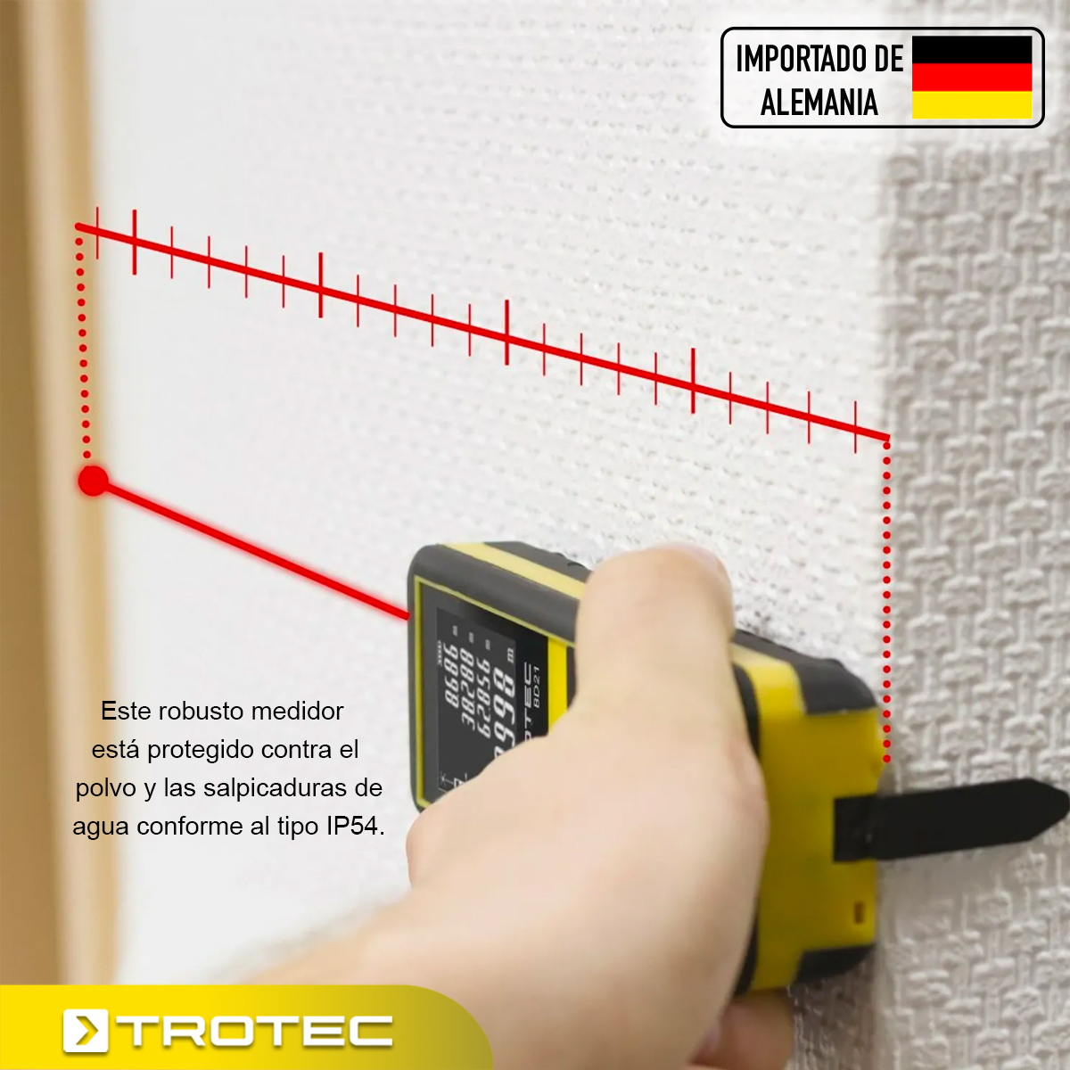 Foto 5 | Distanciómetro Láser Digital Trotec Bd21 con Sensor