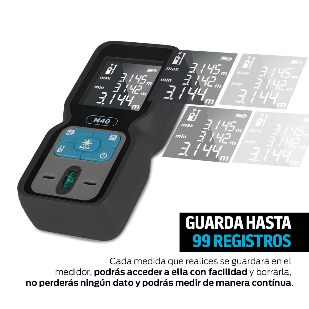 Foto 7 pulgar | Medidor Láser Redlemon 83680 Negro