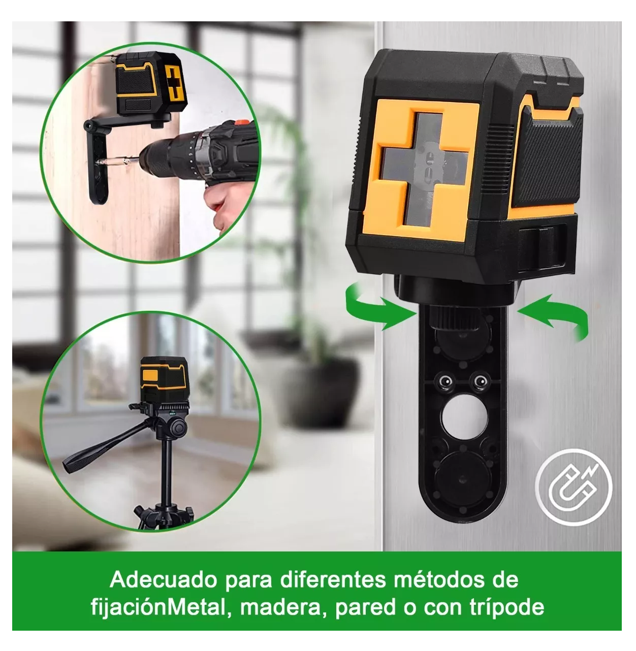 Foto 4 pulgar | Nivel Láser Goxawee Autonivelante de 2 Líneas con Haz Verde Brillante