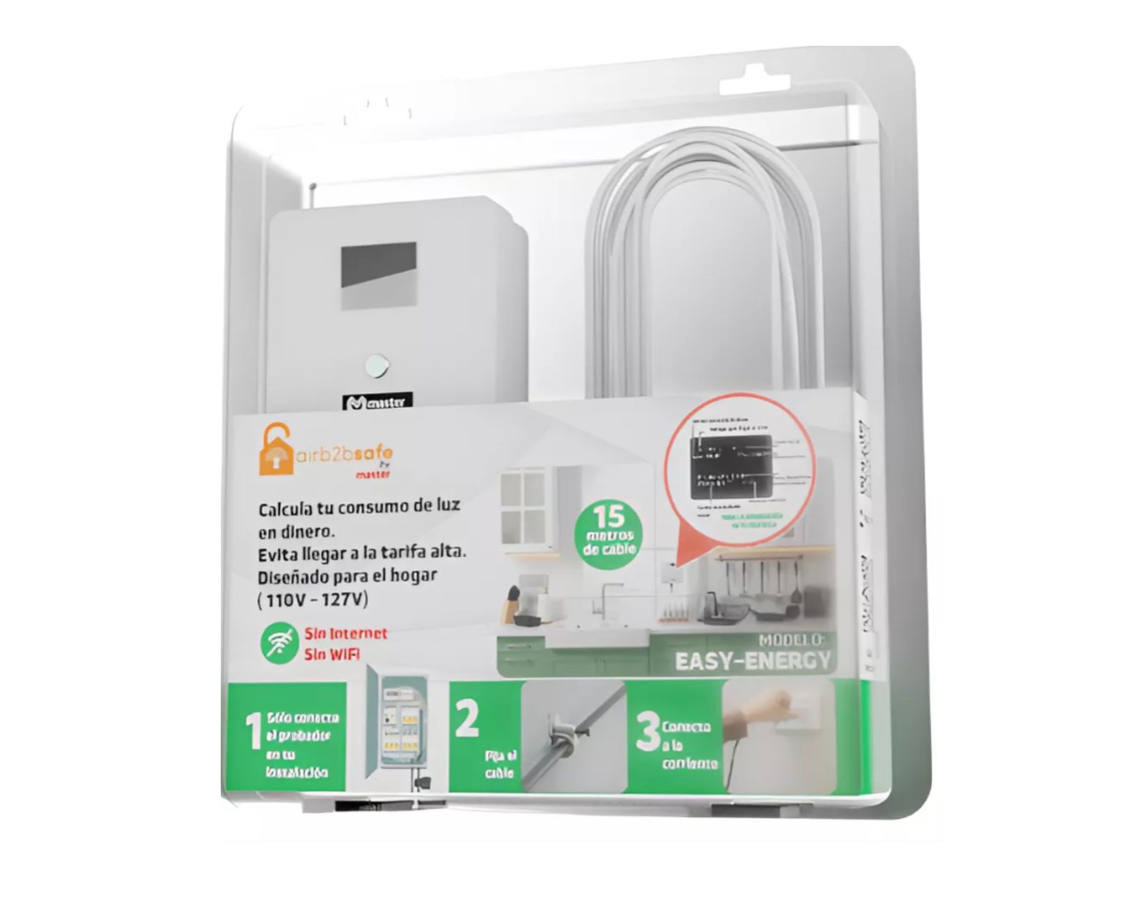 Foto 1 | Indicador Medidor De Consumo De Luz Eléctrica Easy-energy