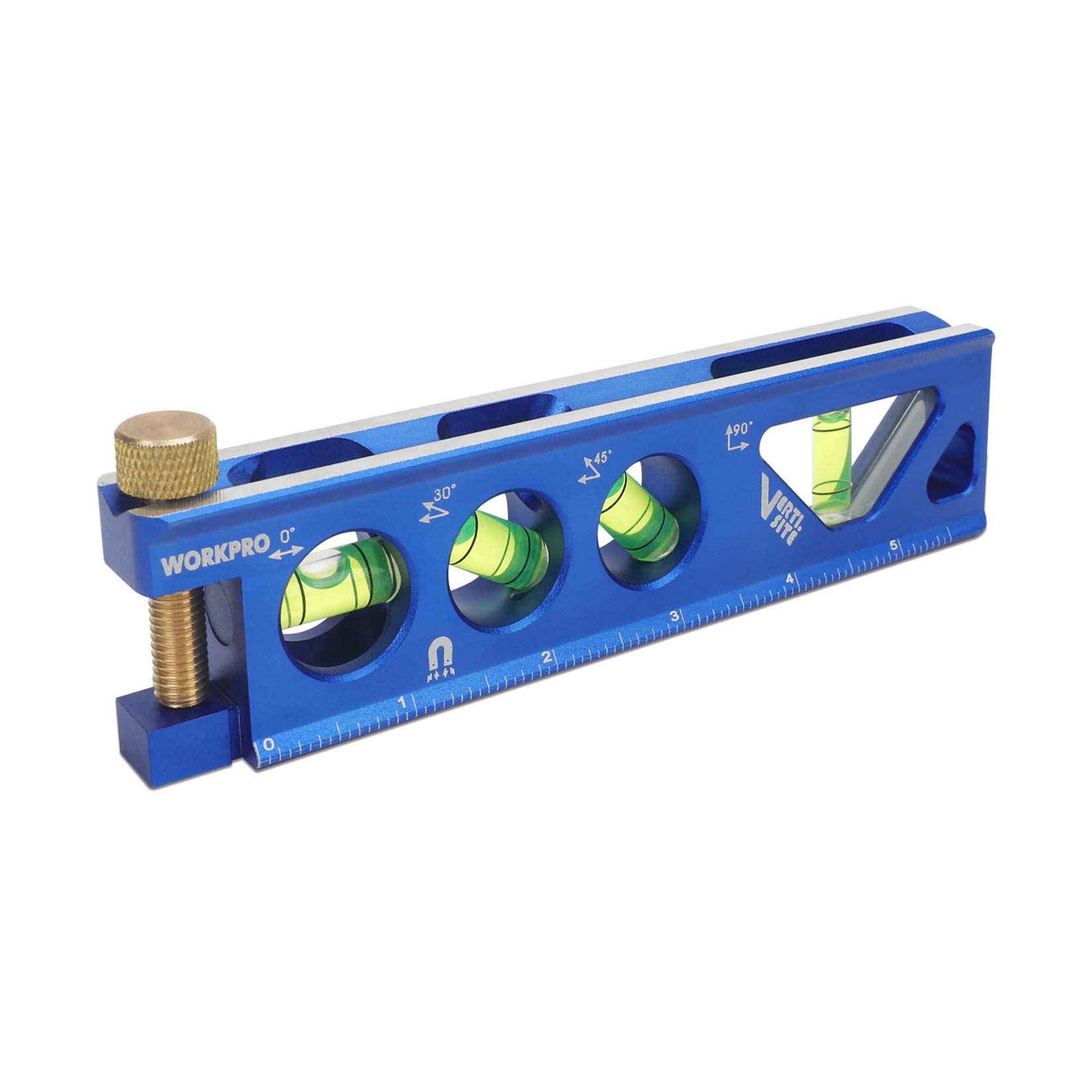 Torpedo Level Workpro Verti.site 4 Viales Magnéticos De Aluminio - Venta Internacional.