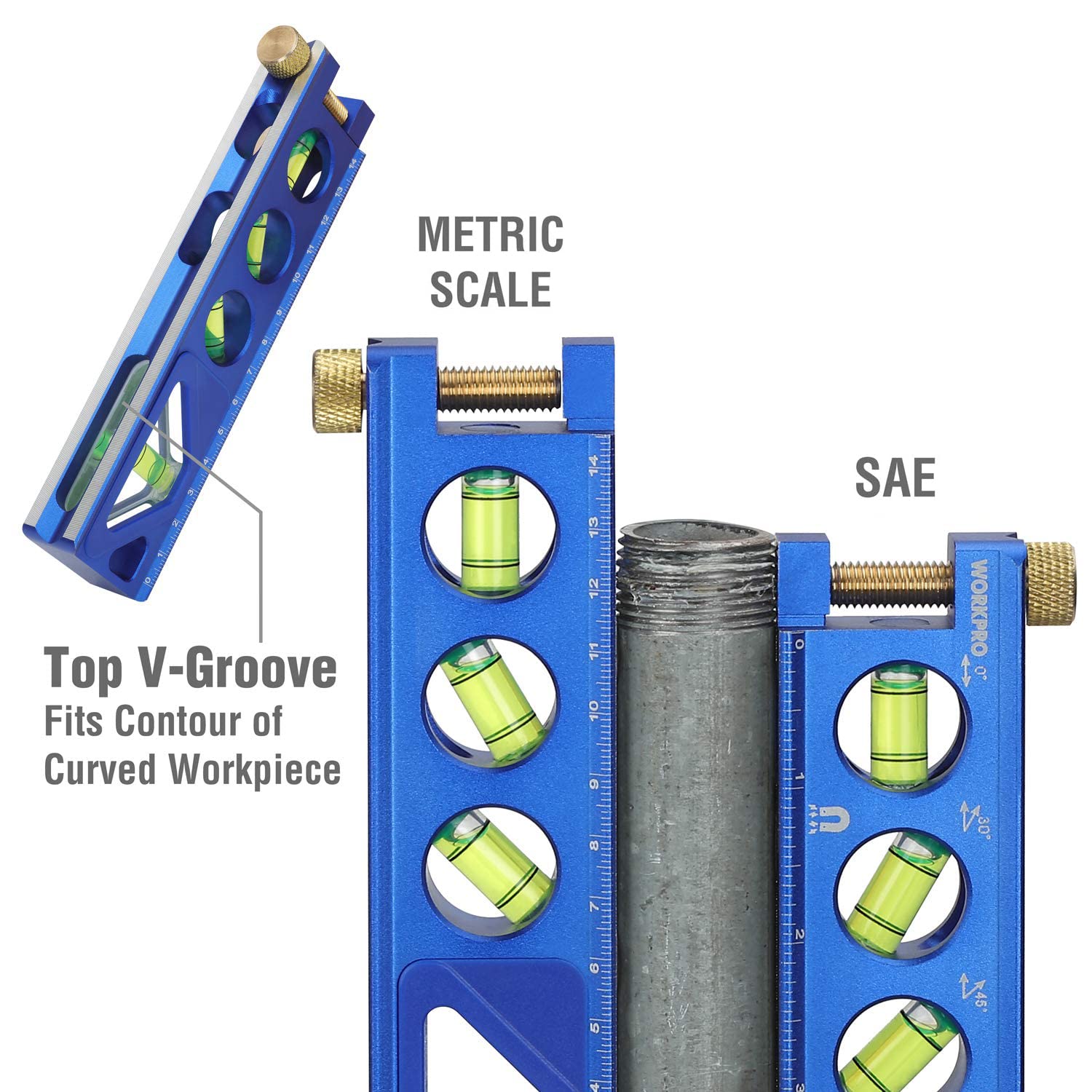 Foto 4 | Torpedo Level Workpro Verti.site 4 Viales Magnéticos De Aluminio - Venta Internacional.