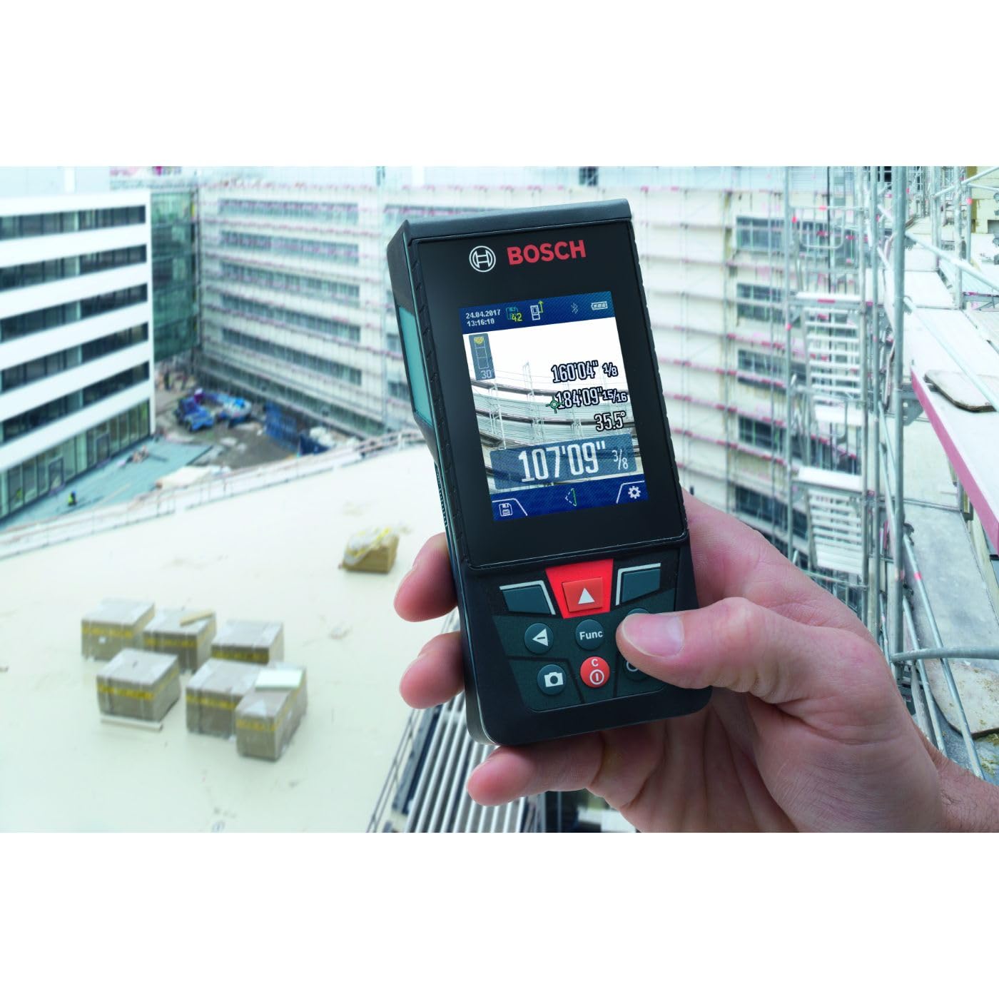 Foto 8 pulgar | Medidor Láser Bosch Glm400c Blaze Outdoor 120m Con Cámara - Venta Internacional.