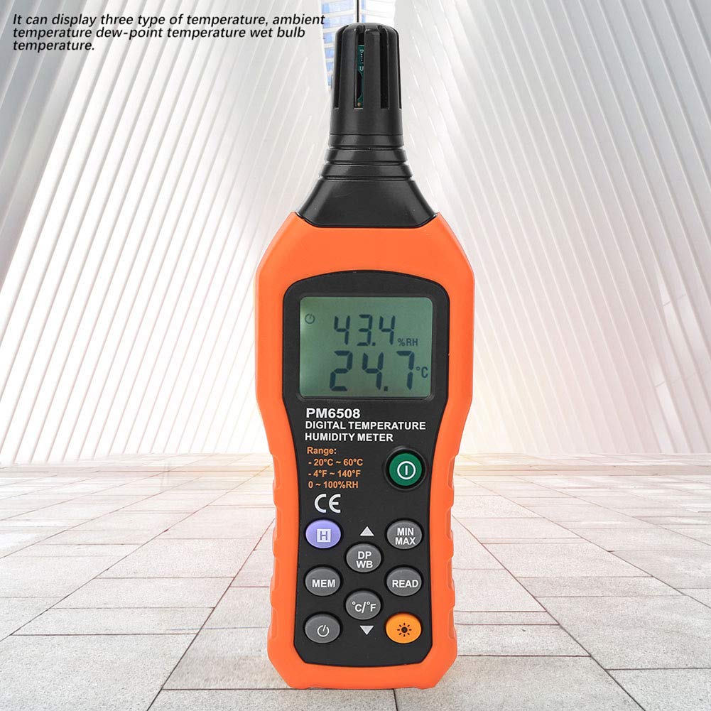 Foto 2 | Termohigrómetro Psicrómetro Digital Akozon Ms6508 - Venta Internacional.