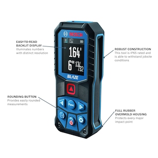 Foto 2 | Medidor De Distancia Láser Bosch Glm165-22 50 M Con Baterías - Venta Internacional.