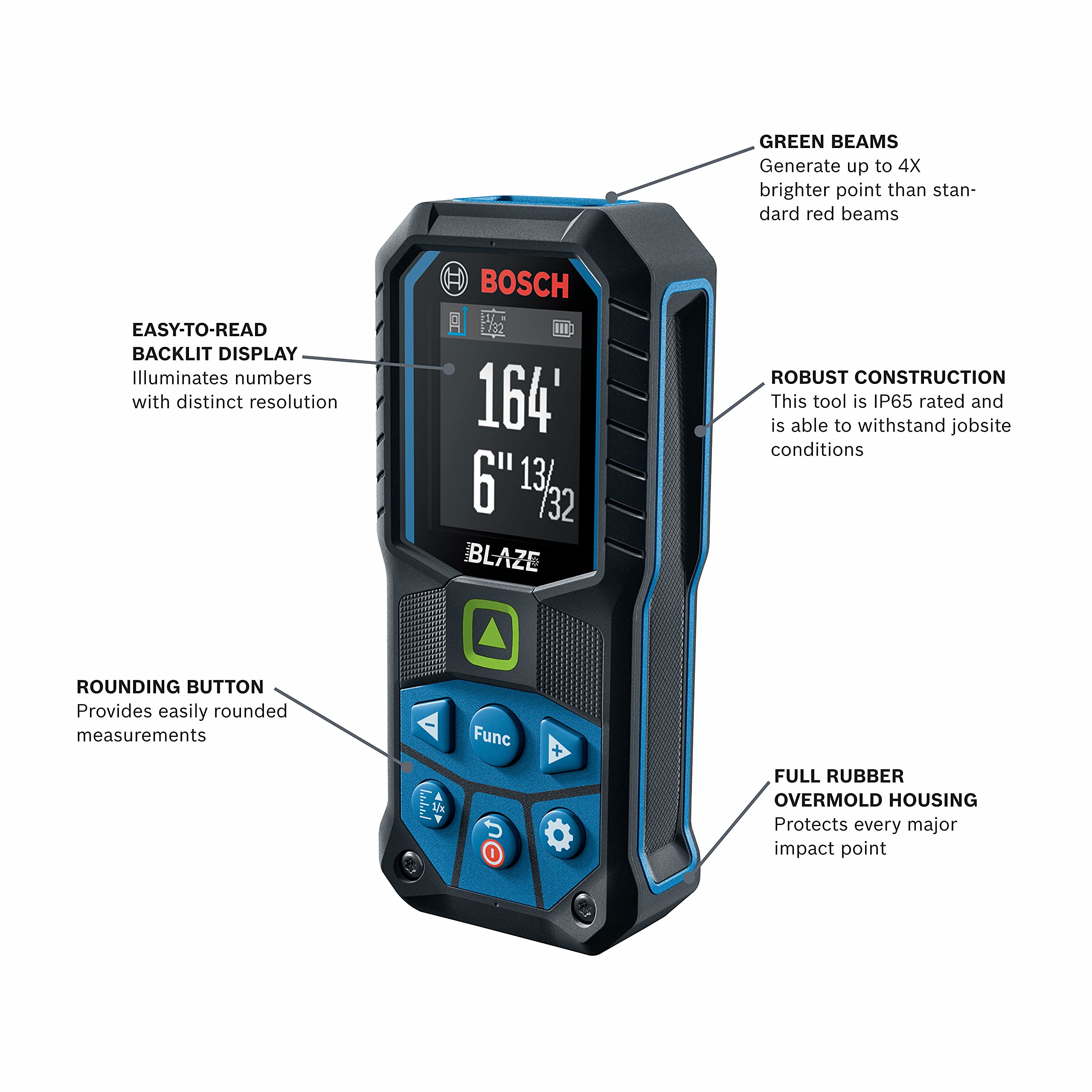 Foto 3 pulgar | Medidor De Distancia Láser Bosch Glm165-25g 50 M Con Accesorios - Venta Internacional.