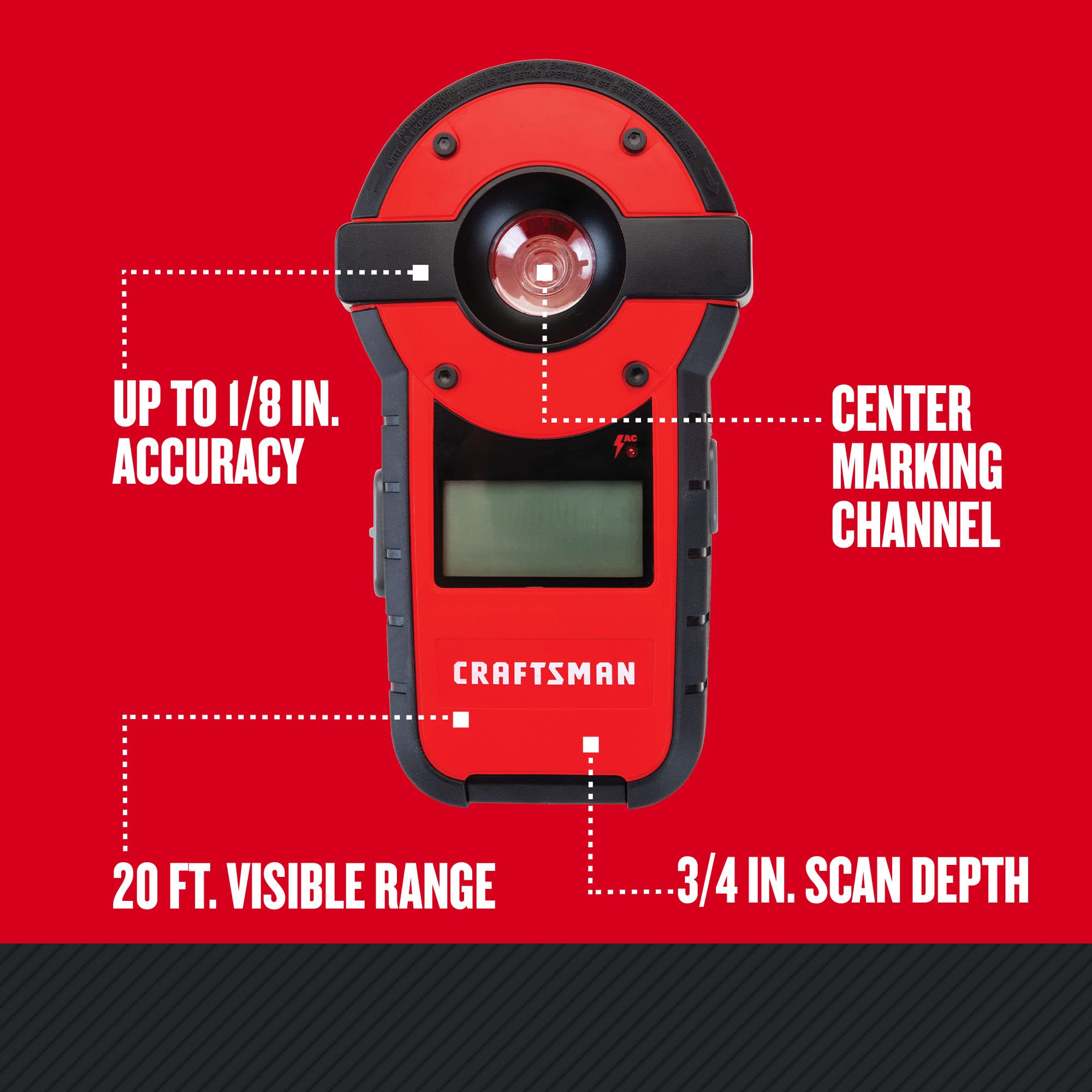 Foto 4 pulgar | Sensor Láser De Nivel Y Perno Craftsman Cmht77636, Rojo - Venta Internacional.