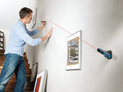 Foto 4 | Láser De Línea Y Punto Bosch Gll 1 P 20m Con Baterías Y Soporte - Venta Internacional.