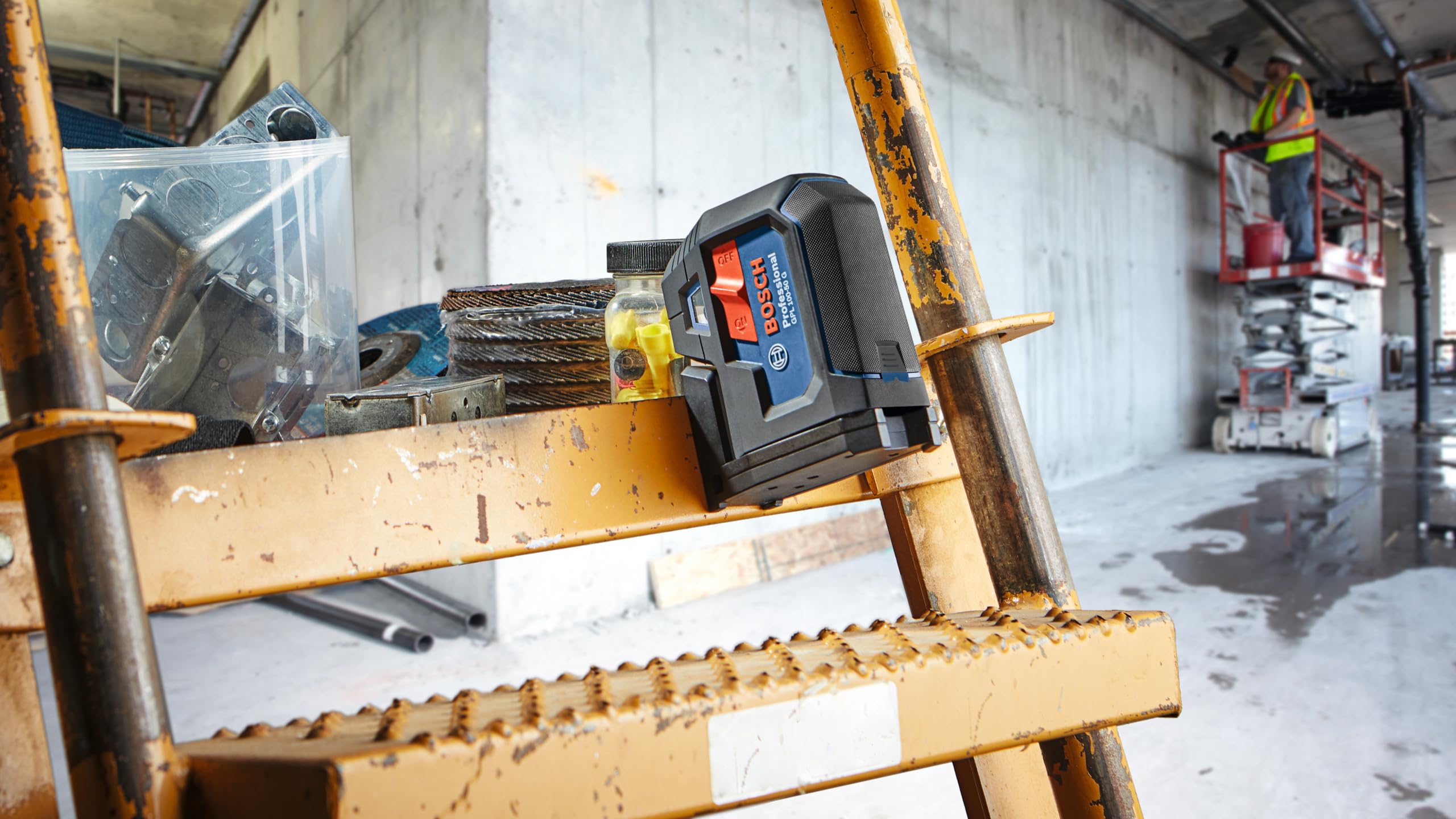 Foto 7 | Láser De Alineación Bosch Gpl100-50g Green-beam Con Accesorios - Venta Internacional.