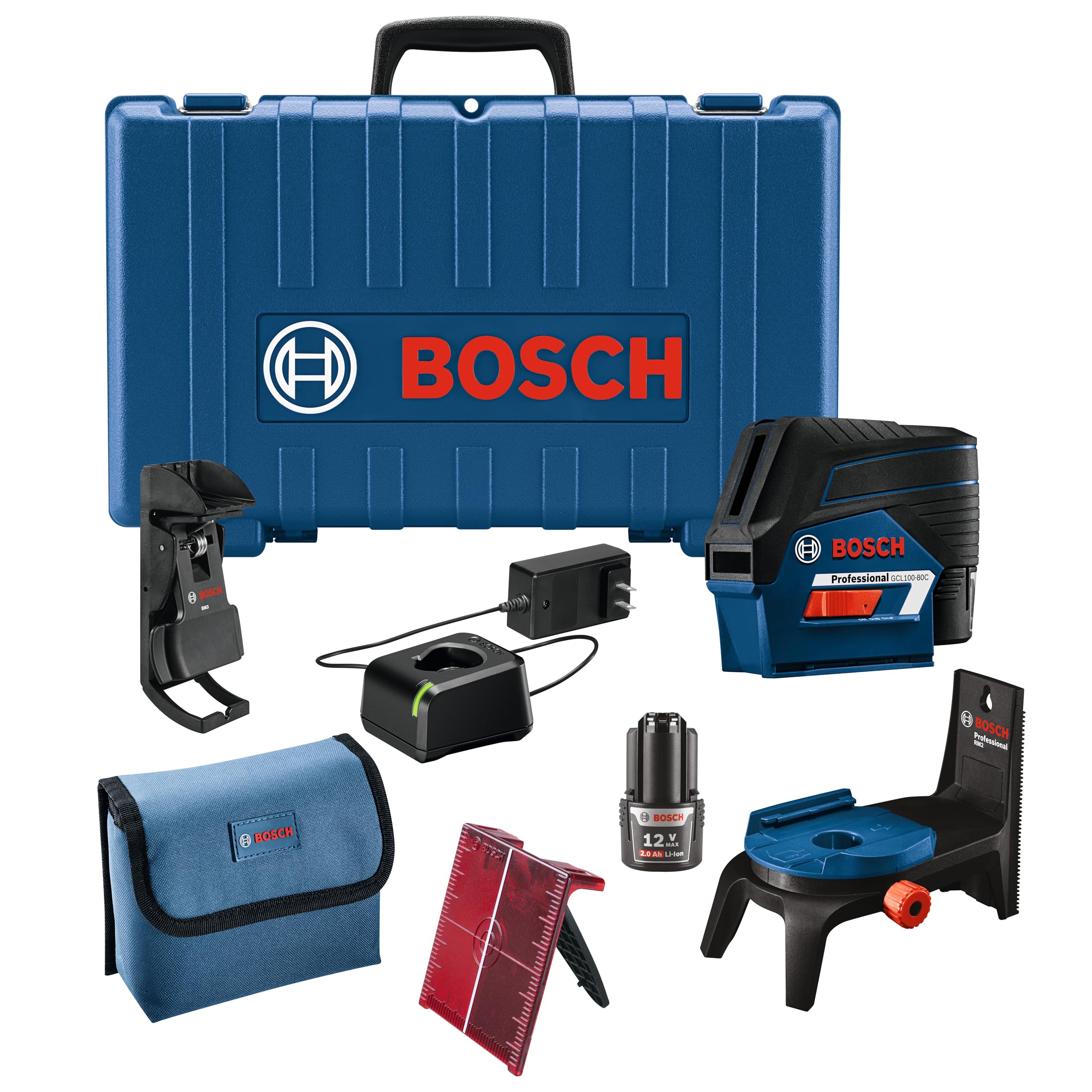 Foto 4 pulgar | Láser Cross-line Bosch Gcl100-80c 30 M Con Batería Y Cargador - Venta Internacional.