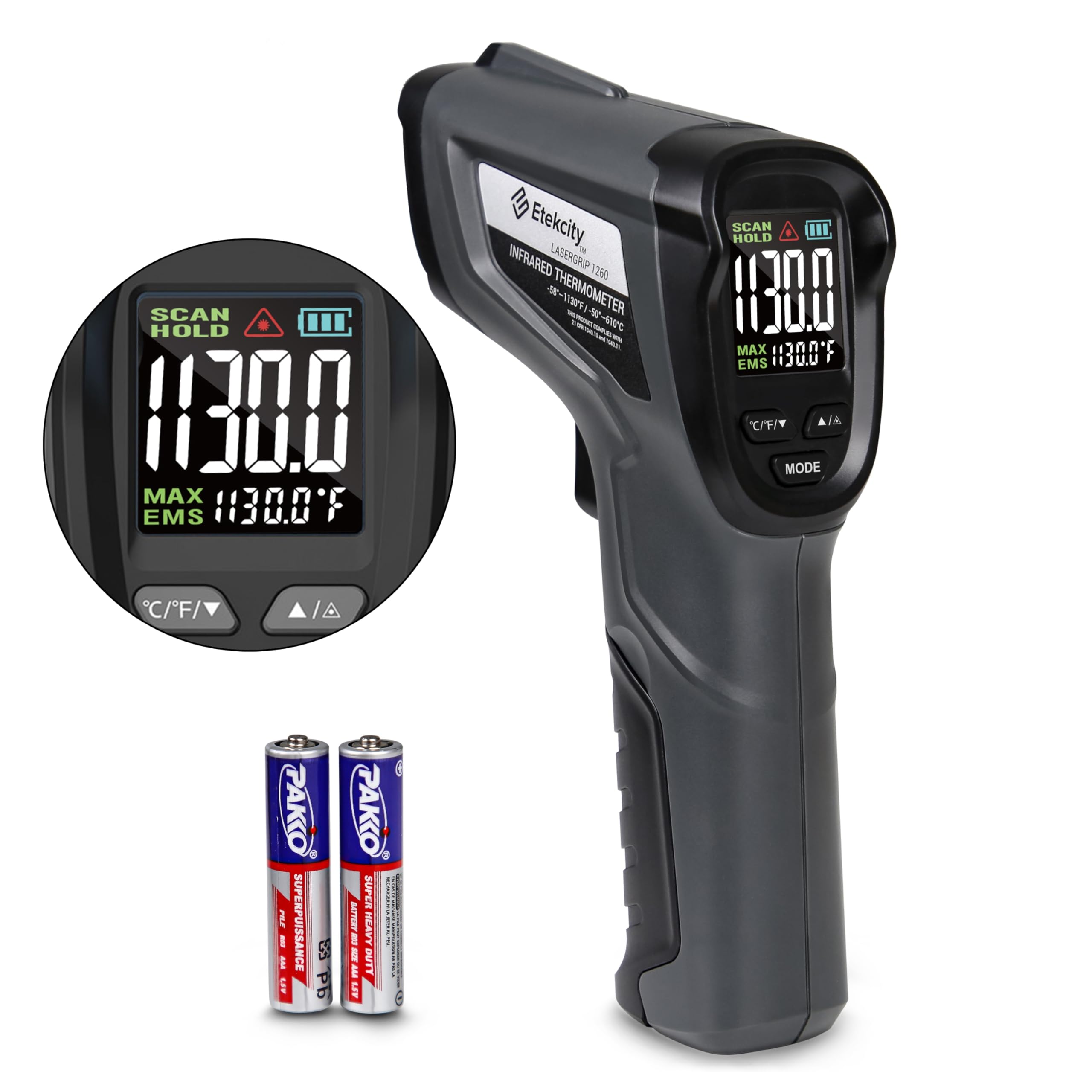Termómetro Infrarrojo Etekcity, Pistola De Temperatura -50 °c, 610 °c - Venta Internacional.