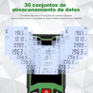Foto 2 | Telemetro Laser Distanciometer 100m Eo Safe Imports Esi-10747 Verde