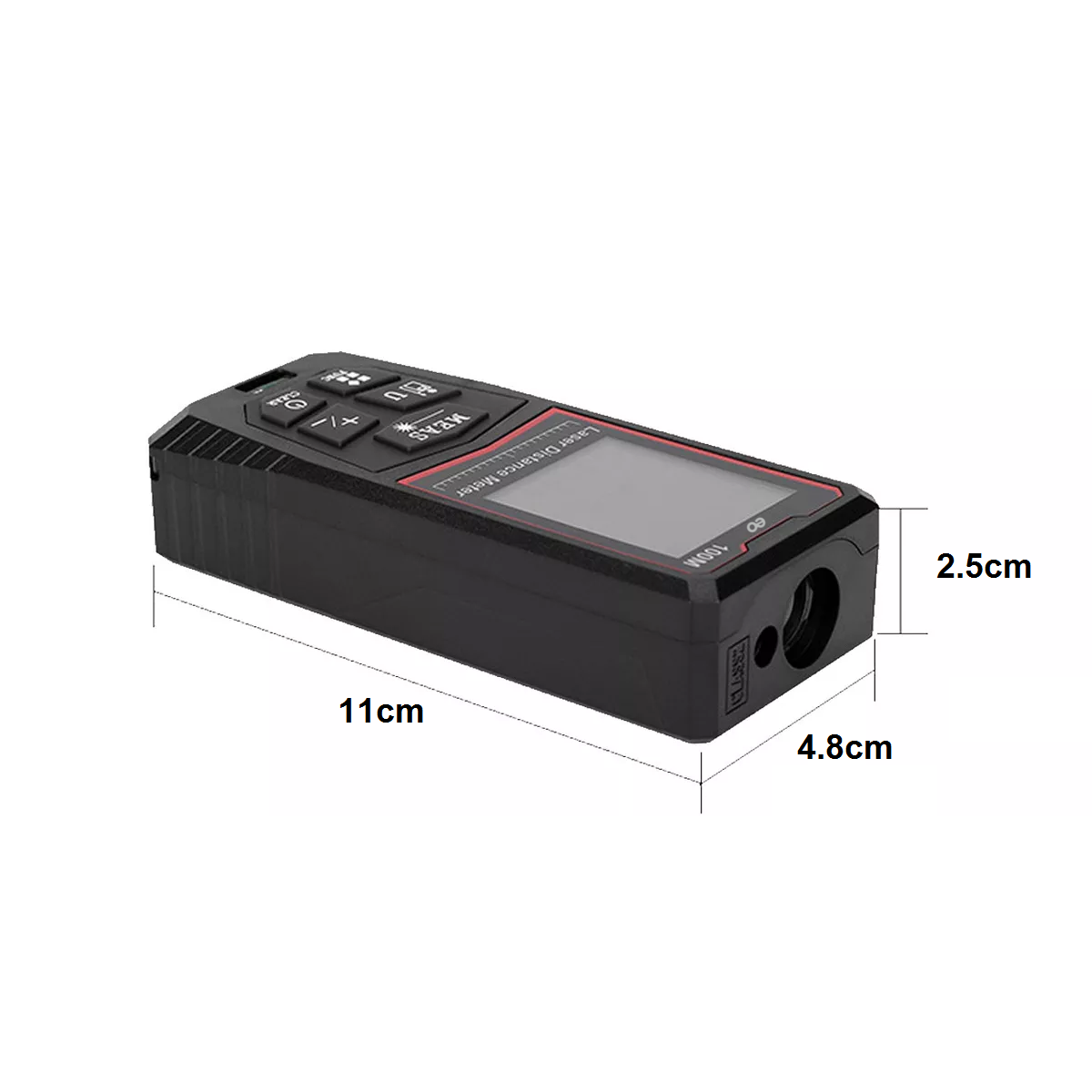 Foto 4 pulgar | Telémetro Láser Medidor De Distancia Distanciómetro De 100 M Eo Safe Imports Esi-11022-1 Negro