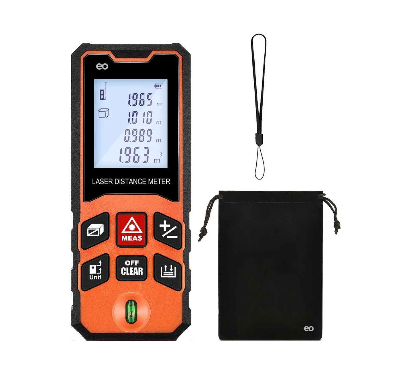 Telemetro Medidor Laser Distanciometro Eo Safe Imports Esi-963-1 Naranja