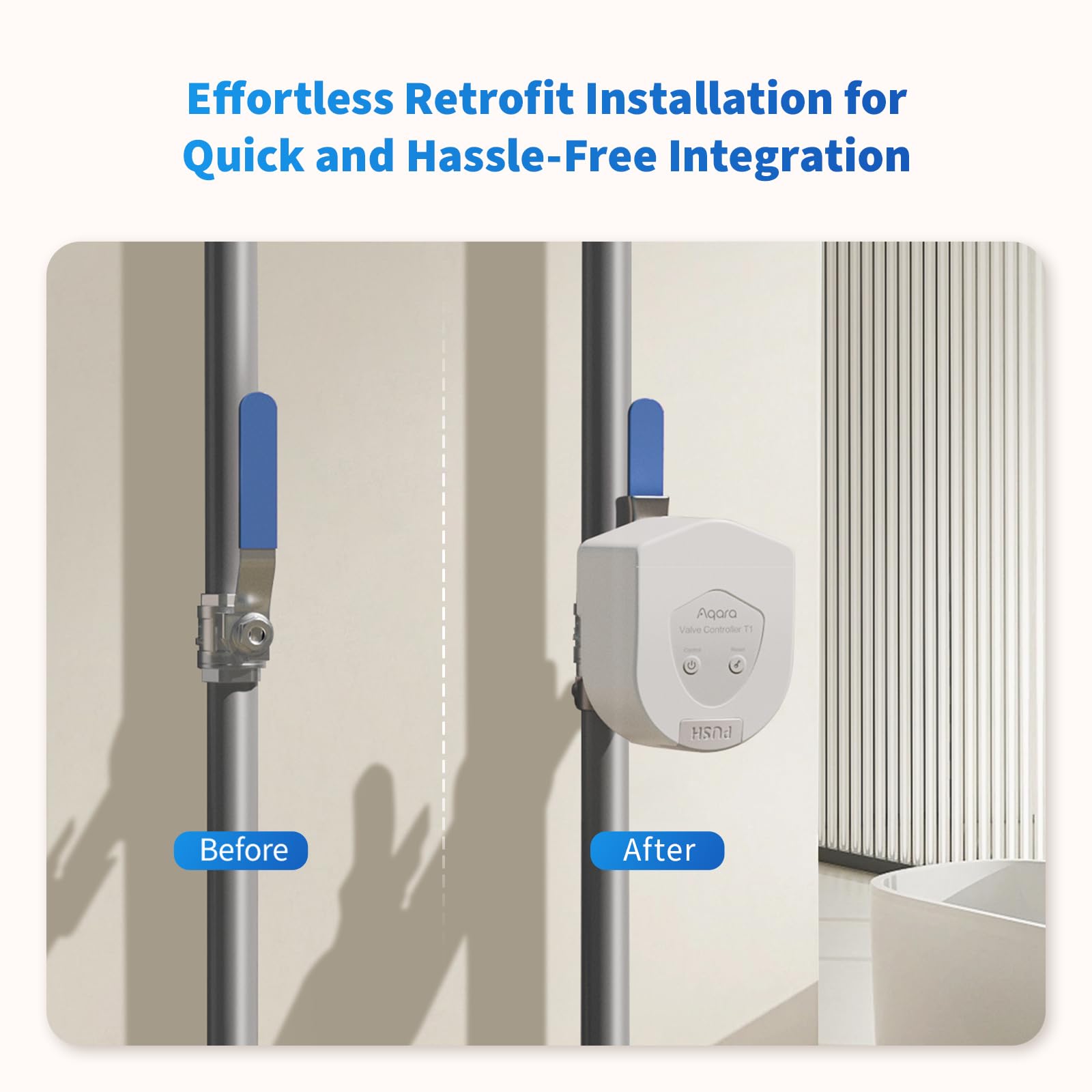 Foto 4 | Controlador De Válvula Inteligente Aqara T1 Con Matter Para El Hogar Con Hub - Venta Internacional.