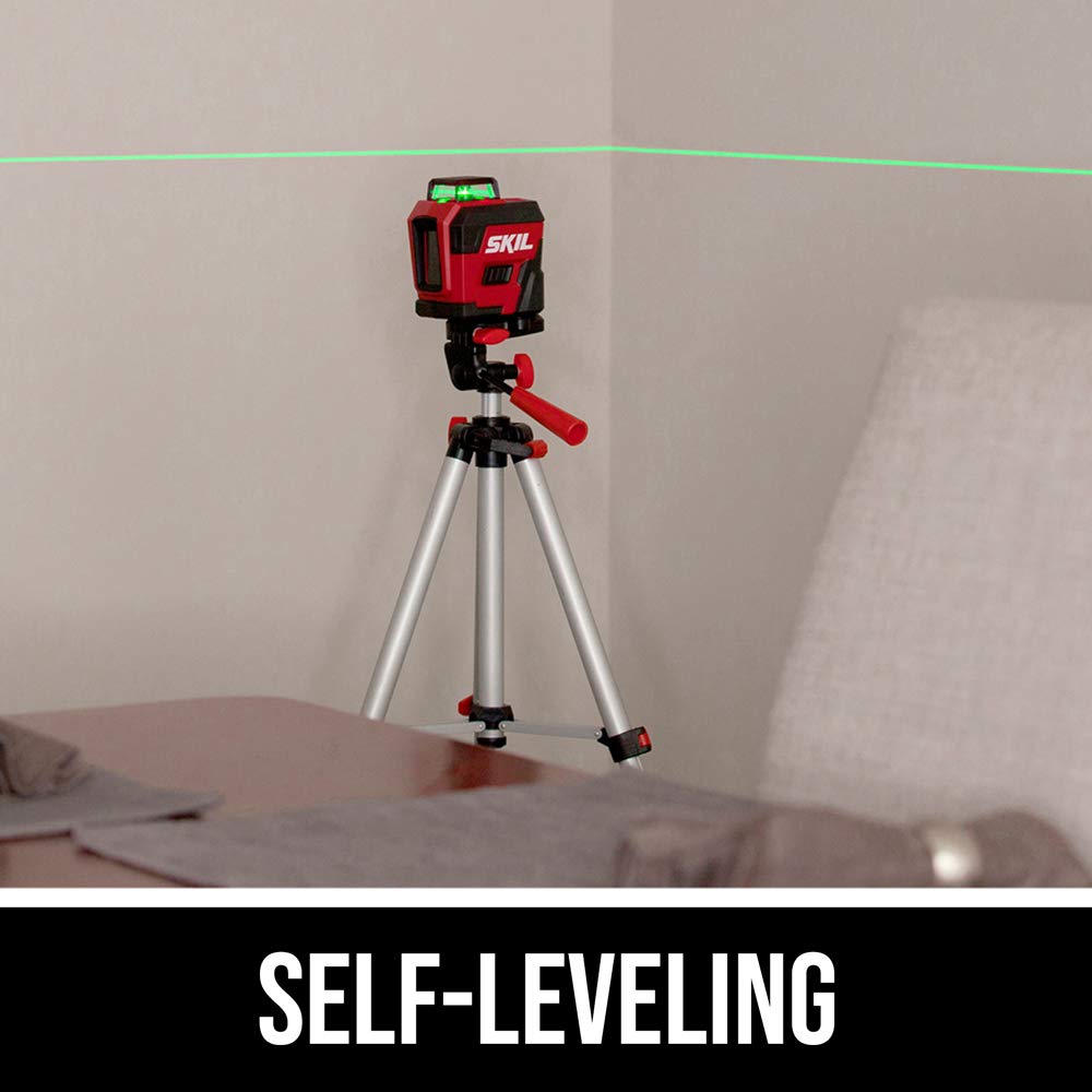 Foto 6 pulgar | Cross Line Laser Skil Ll9322g-01, Autonivelante, 30 M, Con Trípode - Venta Internacional.