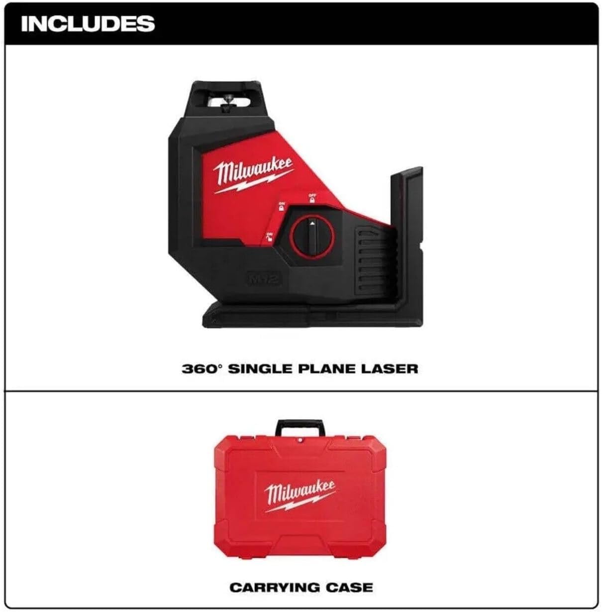 Foto 4 pulgar | Nivel Láser Milwaukee M12 3631-20 Verde 360° Un Solo Plano - Venta Internacional