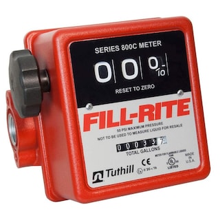 Foto 1 | Medidor De Transferencia De Combustible Fill-rite 807c Mecánico De 3 Ruedas, 5-20 L/min - Venta Internacional.