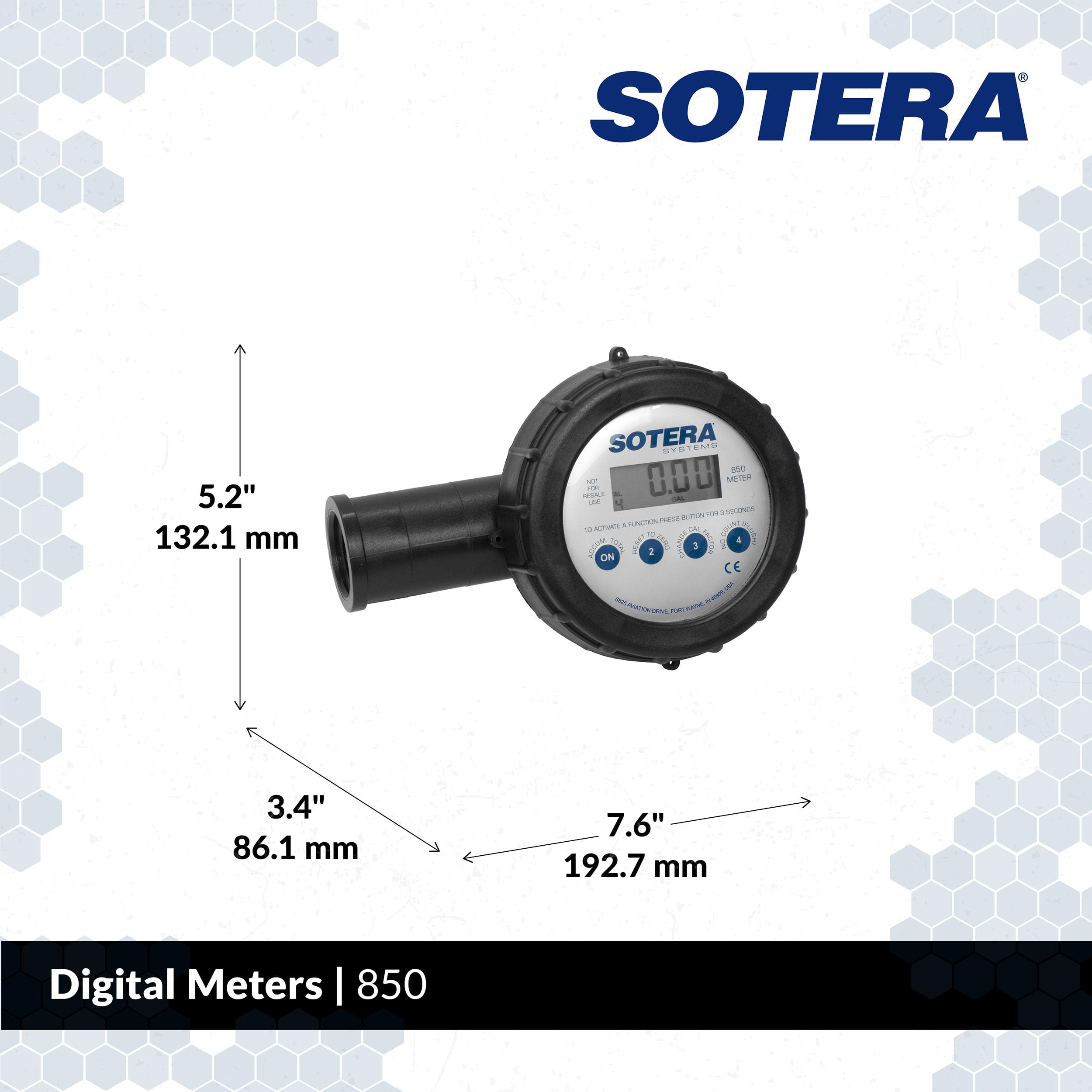Foto 2 | Medidor De Transferencia De Productos Químicos Sotera 850 1 2-20 Gpm Con Sensor De Aire - Venta Internacional.