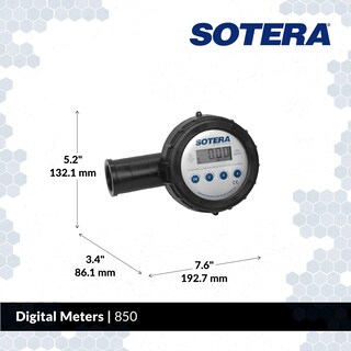 Foto 2 | Medidor De Transferencia De Productos Químicos Sotera 850 1 2-20 Gpm Con Sensor De Aire - Venta Internacional.