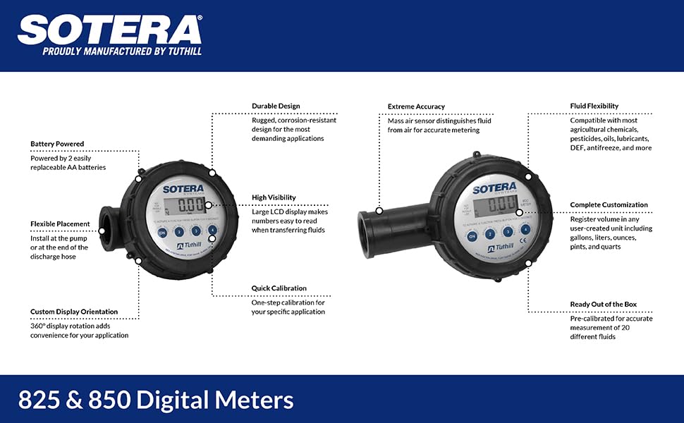 Foto 3 | Medidor De Transferencia De Productos Químicos Sotera 850 1 2-20 Gpm Con Sensor De Aire - Venta Internacional.