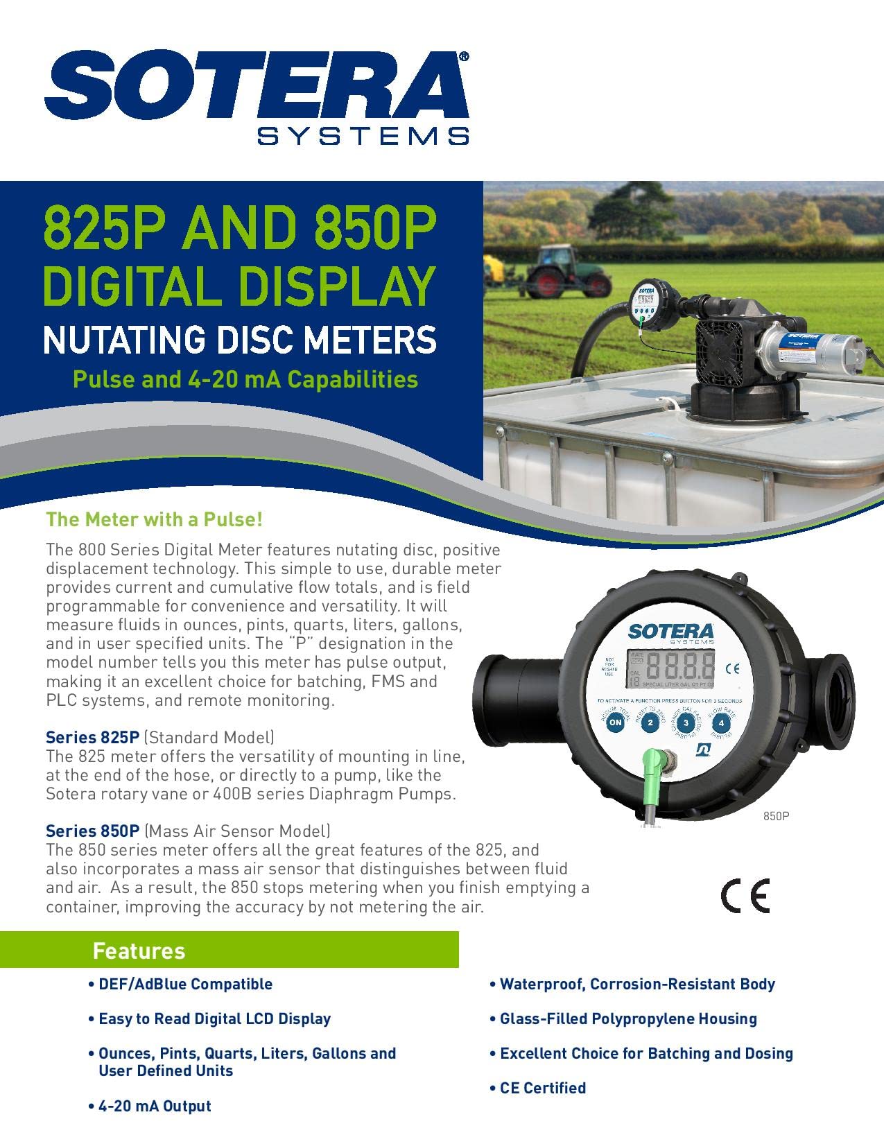 Foto 5 pulgar | Medidor De Transferencia De Productos Químicos Sotera 850 1 2-20 Gpm Con Sensor De Aire - Venta Internacional.