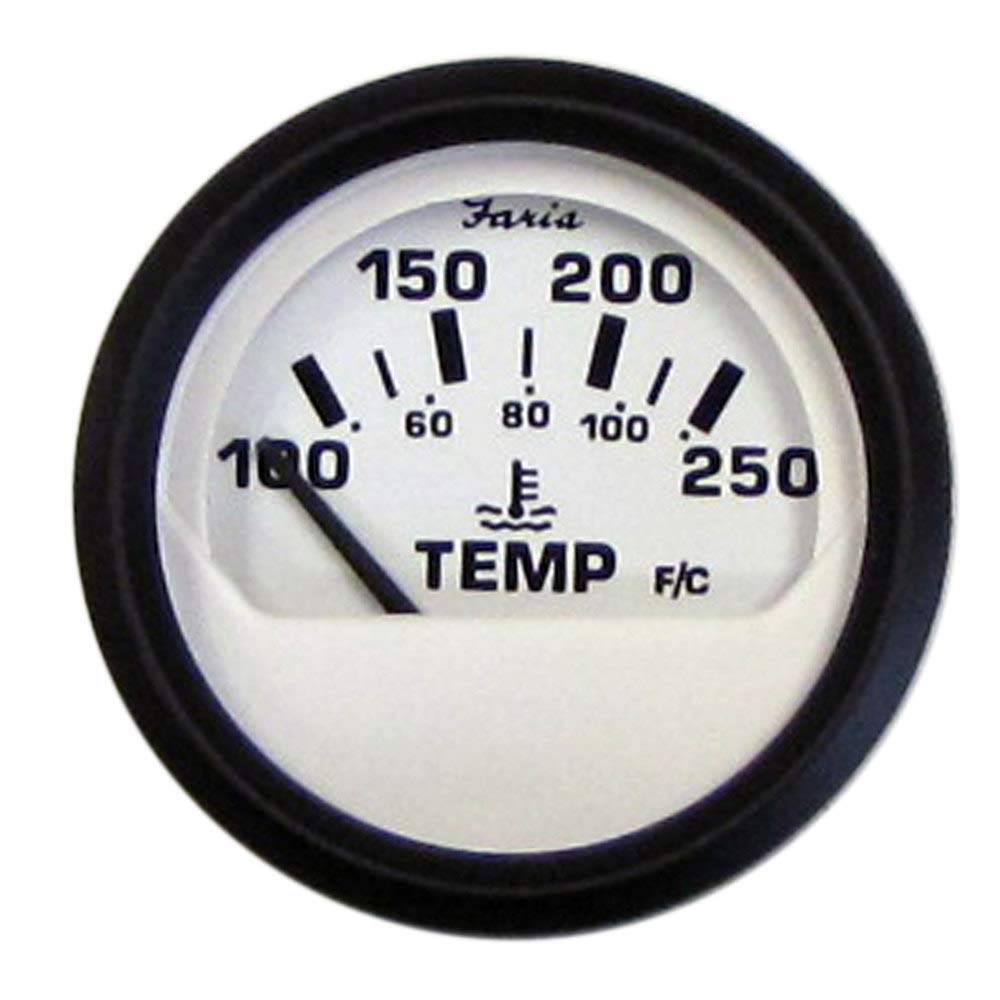Medidor De Temperatura Del Agua Faria Euro White 2 (38-121°c) - Venta Internacional.
