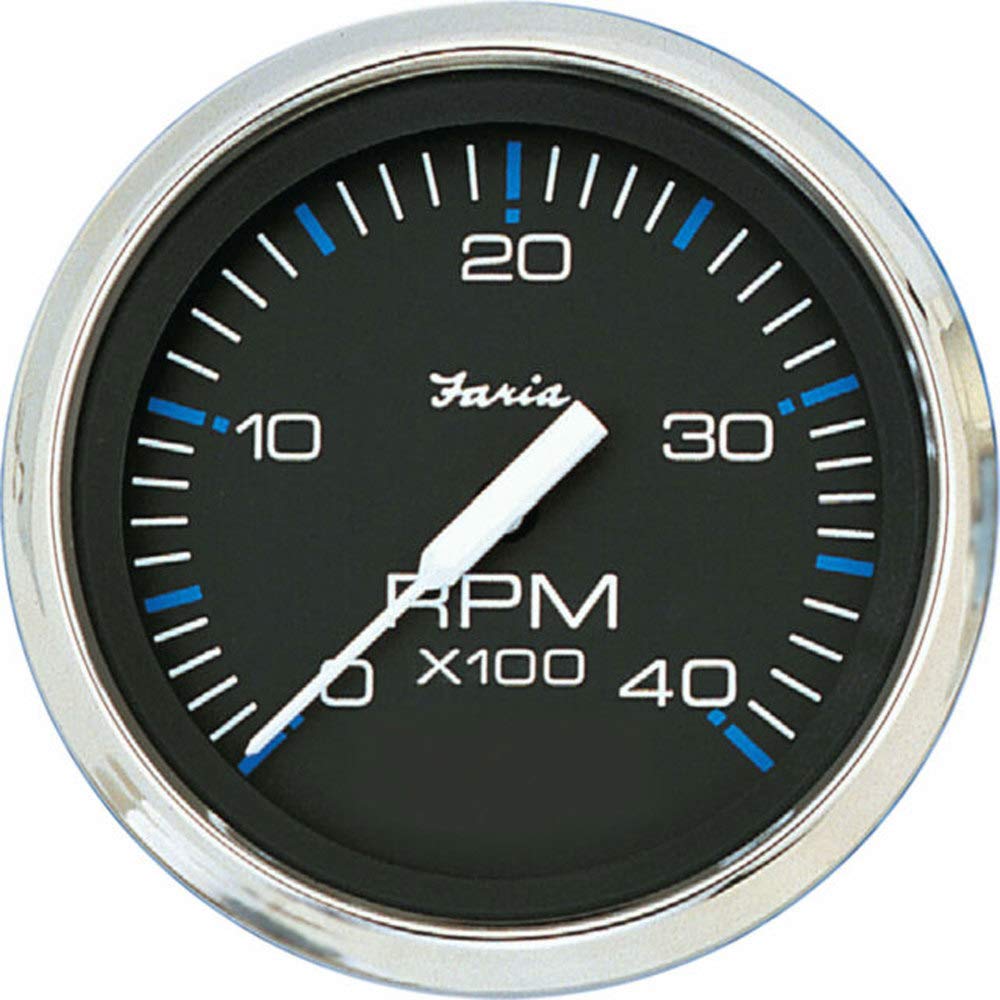 Foto 2 pulgar | Tacómetro Faria Chesapeake Negro De 4 A 4000 Rpm (diésel) - Venta Internacional.