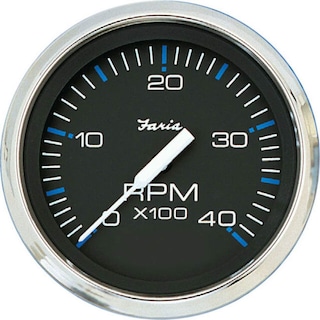 Foto 1 | Tacómetro Faria Chesapeake Negro De 4 A 4000 Rpm (diésel) - Venta Internacional.