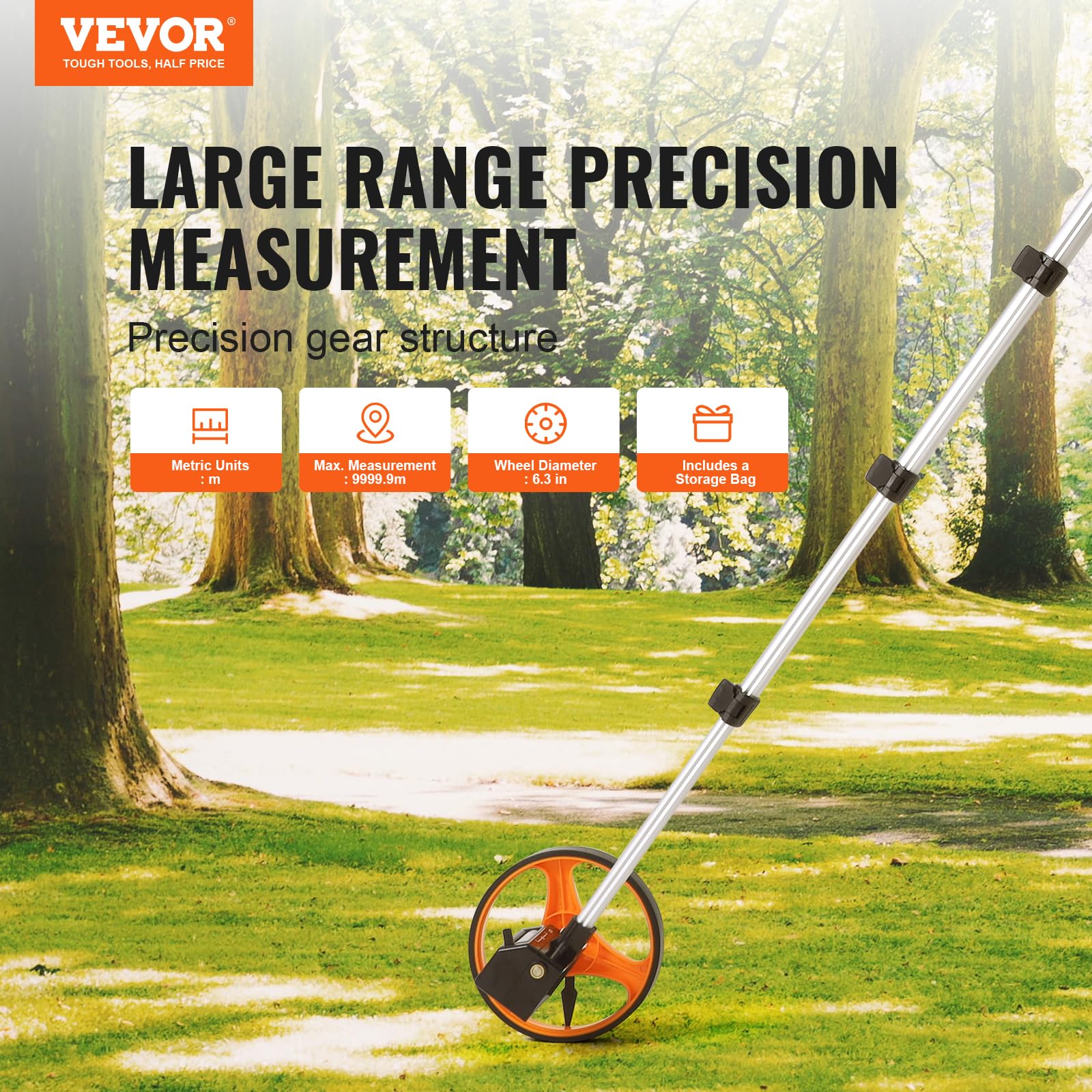 Foto 2 | Rueda De Medición Vevor 16 Cm De Diámetro De Rueda 100-42 Cm Measure - Venta Internacional.