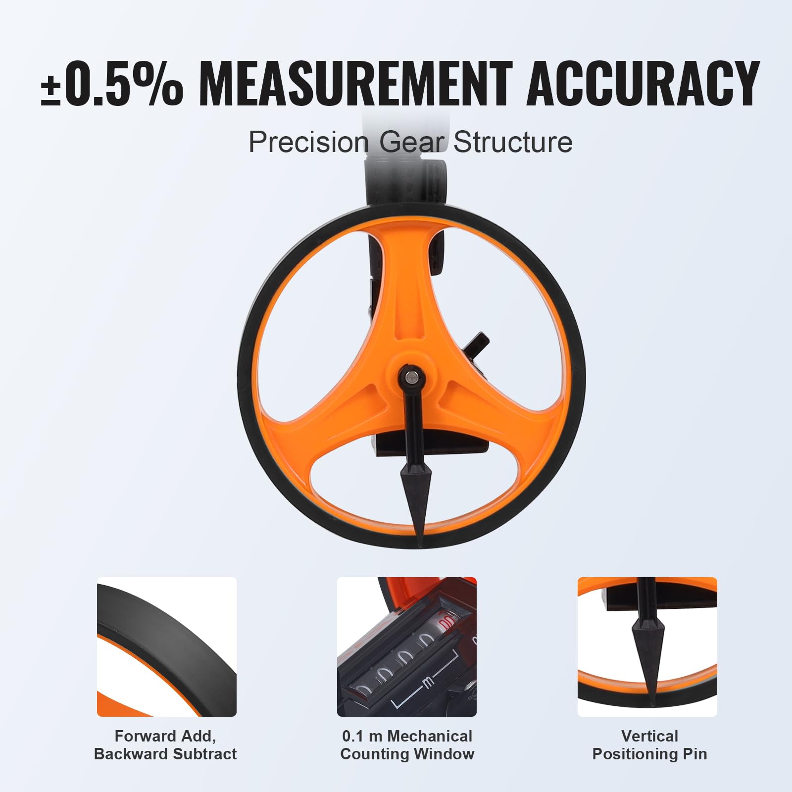 Foto 4 pulgar | Rueda De Medición Vevor 16 Cm De Diámetro De Rueda 100-42 Cm Measure - Venta Internacional.
