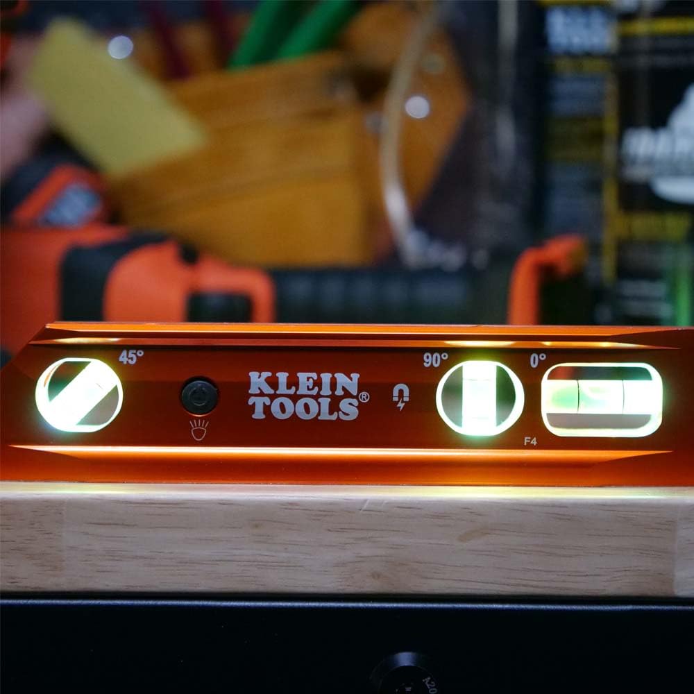 Foto 7 | Torpedo Level Klein Tools 935rblt De 23 Cm Con Viales Led E Imán - Venta Internacional.